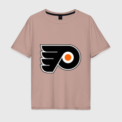 Мужская футболка хлопок Oversize Philadelphia Flyers