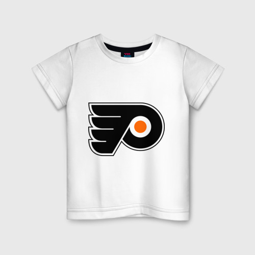 Детская футболка хлопок Philadelphia Flyers, цвет белый