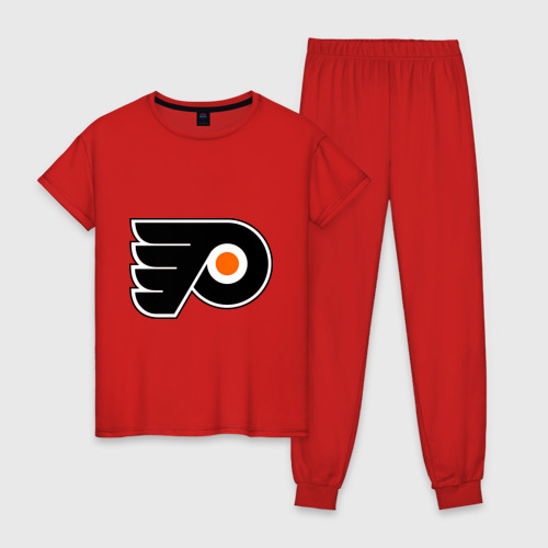 Женская пижама хлопок Philadelphia Flyers, цвет красный