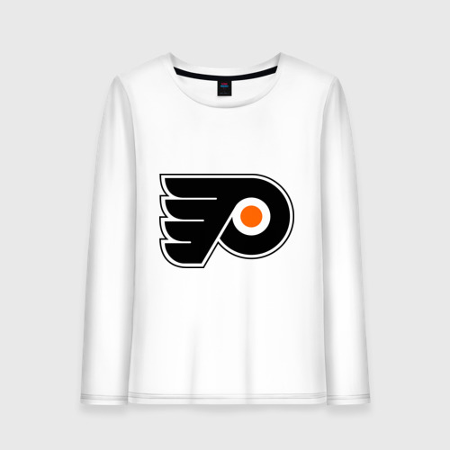 Женский лонгслив хлопок Philadelphia Flyers, цвет белый