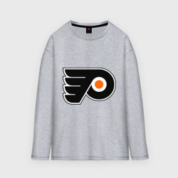 Женский лонгслив oversize хлопок Philadelphia Flyers