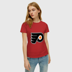 Женская футболка хлопок Philadelphia Flyers - фото 2