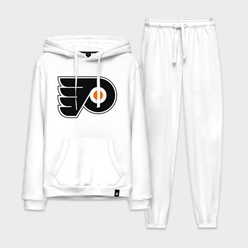 Мужской костюм хлопок с толстовкой Philadelphia Flyers, цвет белый