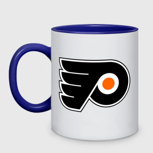 Кружка двухцветная Philadelphia Flyers, цвет белый + синий