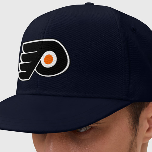 Кепка снепбек с прямым козырьком Philadelphia Flyers, цвет темно-синий