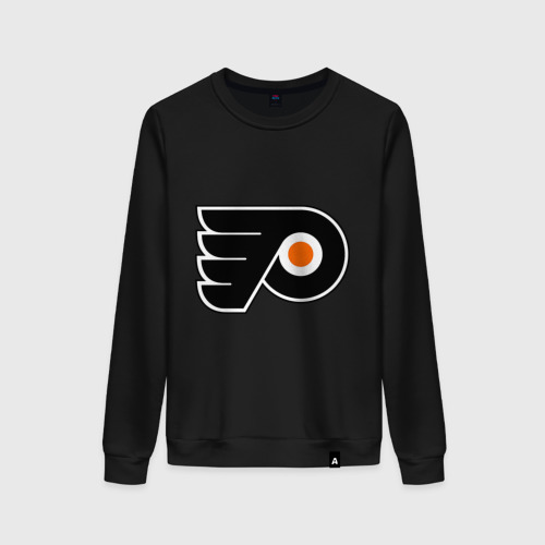 Женский свитшот хлопок Philadelphia Flyers, цвет черный