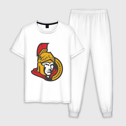 Мужская пижама хлопок Ottawa Senators, цвет белый