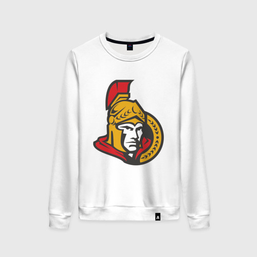 Женский свитшот хлопок Ottawa Senators, цвет белый