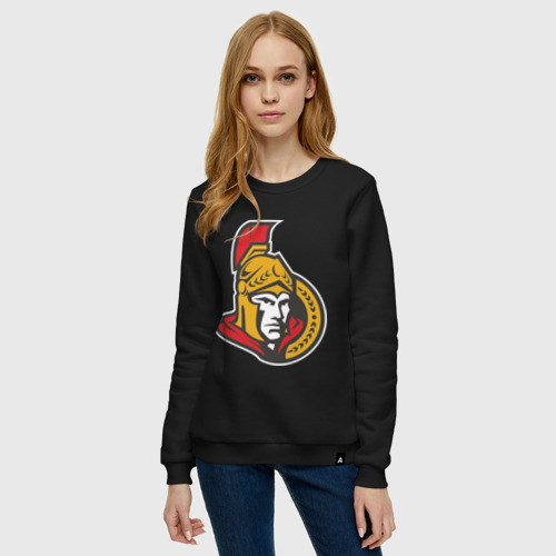 Женский свитшот хлопок Ottawa Senators, цвет черный - фото 3