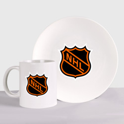 Набор: тарелка + кружка NHL