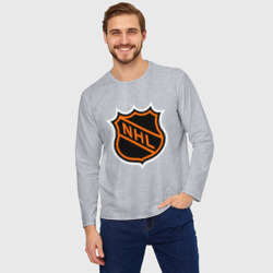 Мужской лонгслив oversize хлопок NHL - фото 2