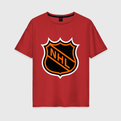 Женская футболка хлопок Oversize NHL