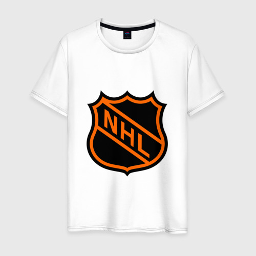Мужская футболка из хлопка с принтом NHL, вид спереди №1