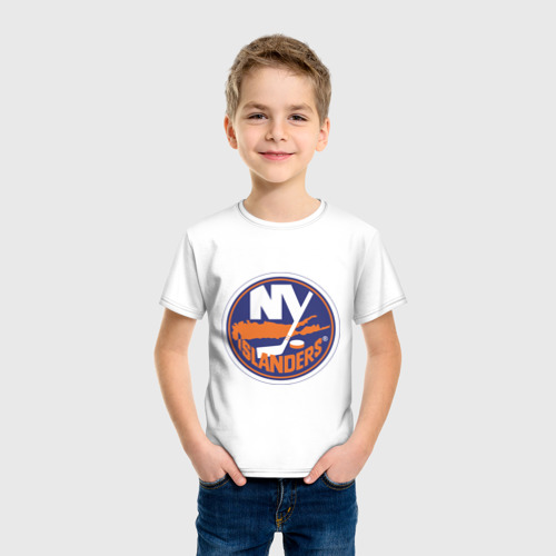 Детская футболка хлопок New York Islanders, цвет белый - фото 3