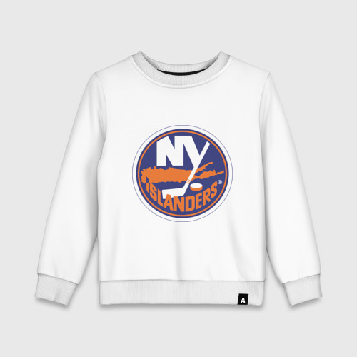 Детский свитшот хлопок New York Islanders, цвет белый