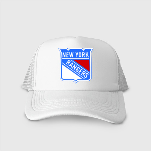 Кепка тракер с сеткой New York Rangers, цвет белый