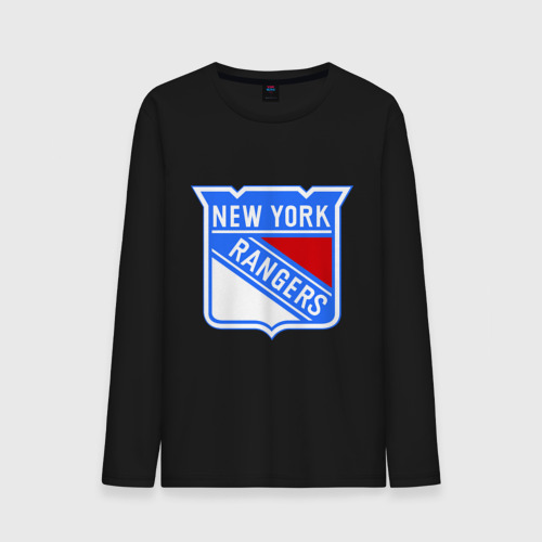 Мужской лонгслив хлопок New York Rangers, цвет черный