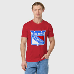 Мужская футболка хлопок New York Rangers - фото 2