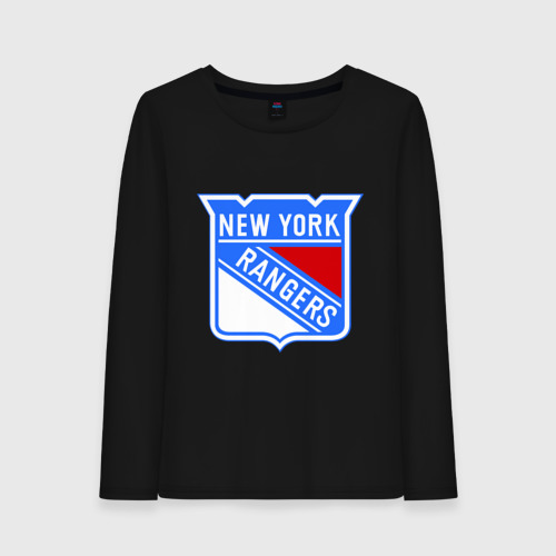 Женский лонгслив хлопок New York Rangers, цвет черный