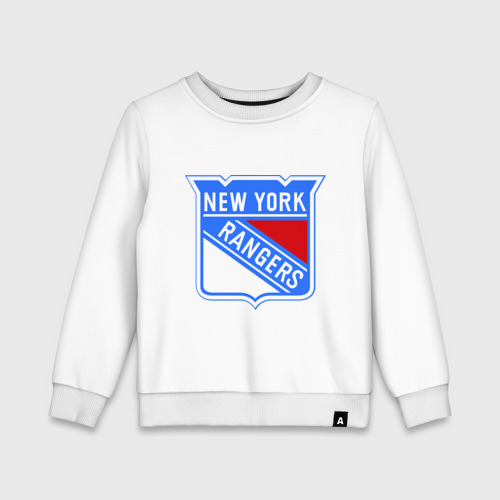 Детский свитшот хлопок New York Rangers, цвет белый