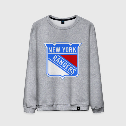 Мужской свитшот хлопок New York Rangers, цвет меланж