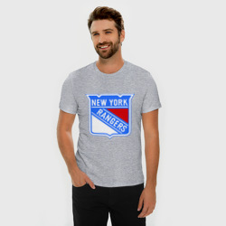 Мужская футболка хлопок Slim New York Rangers - фото 2