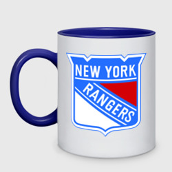 Кружка двухцветная New York Rangers