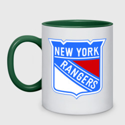 Кружка двухцветная New York Rangers