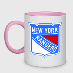 Кружка двухцветная New York Rangers