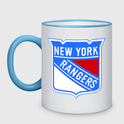 Кружка двухцветная New York Rangers