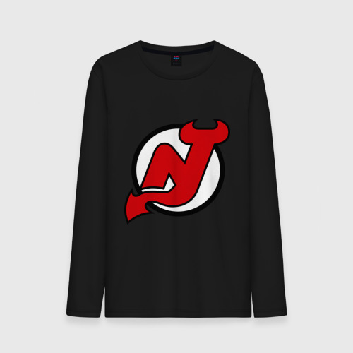 Мужской лонгслив хлопок New Jersey Devils, цвет черный