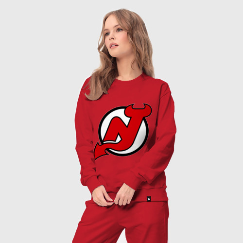 Женский костюм хлопок New Jersey Devils, цвет красный - фото 5