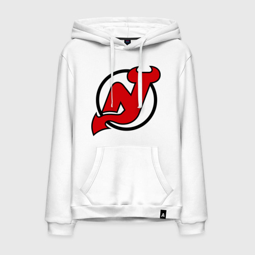 Мужская толстовка хлопок New Jersey Devils, цвет белый