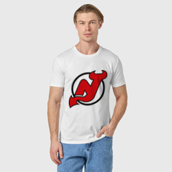 Мужская футболка хлопок New Jersey Devils - фото 2