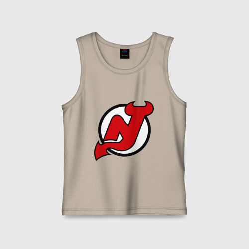 Детская майка хлопок New Jersey Devils, цвет миндальный