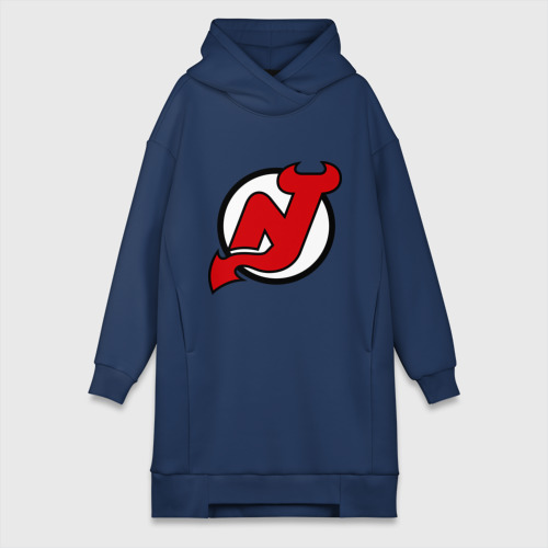 Платье-худи хлопок New Jersey Devils, цвет темно-синий