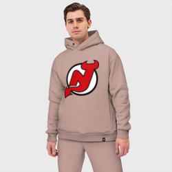 Мужской костюм oversize хлопок New Jersey Devils - фото 2