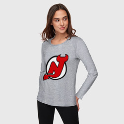 Женский лонгслив хлопок New Jersey Devils - фото 2