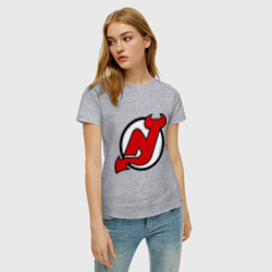 Женская футболка хлопок New Jersey Devils - фото 2