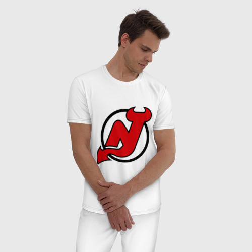 Мужская пижама хлопок New Jersey Devils - фото 3