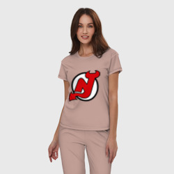 Женская пижама хлопок New Jersey Devils - фото 2