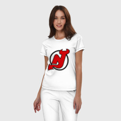 Женская пижама хлопок New Jersey Devils - фото 2