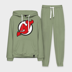 Мужской костюм хлопок с толстовкой New Jersey Devils