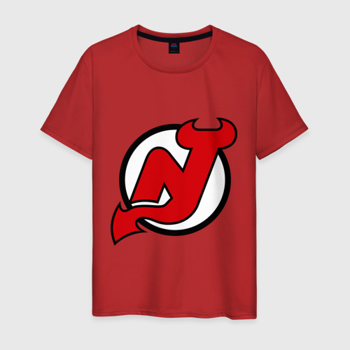 Мужская футболка хлопок New Jersey Devils, цвет красный