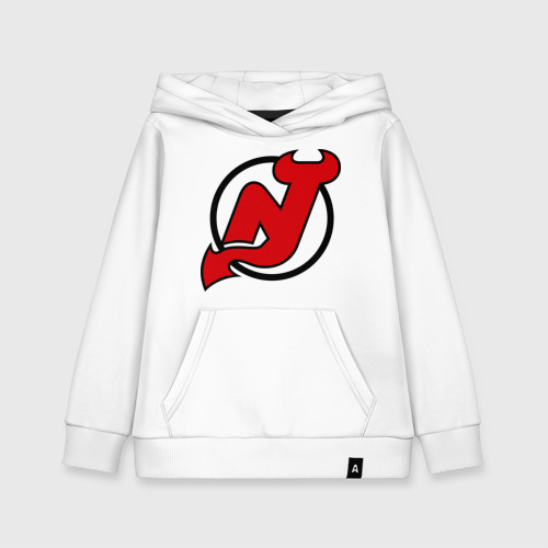 Детская толстовка хлопок New Jersey Devils, цвет белый