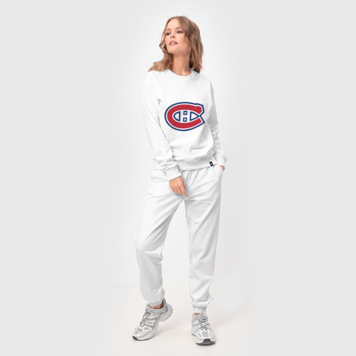 Женский костюм хлопок Montreal Canadiens, цвет белый - фото 3