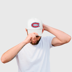 Кепка с принтом Montreal Canadiens для ребенка, вид спереди №2. Цвет основы: белый