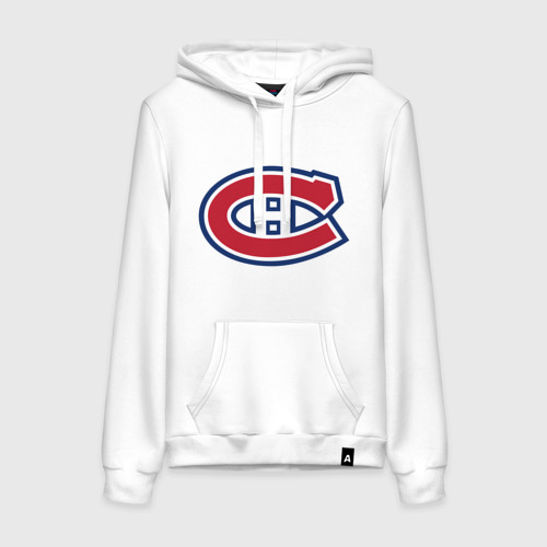 Женская толстовка хлопок Montreal Canadiens, цвет белый