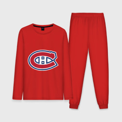 Мужская пижама с лонгсливом хлопок Montreal Canadiens