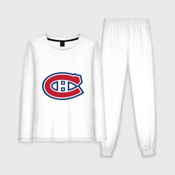 Женская пижама с лонгсливом хлопок Montreal Canadiens